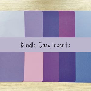 Kindle Case Insert for All Models, Custom Kindle Inserts for Clear Case, Card Stock Kindle Paperwhite Scribe Decor, Book Accessories