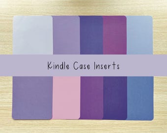 Inserto para funda Kindle para todos los modelos, insertos personalizados para funda Kindle transparente, decoración de cartulina para Kindle Paperwhite Scribe, accesorios para libros