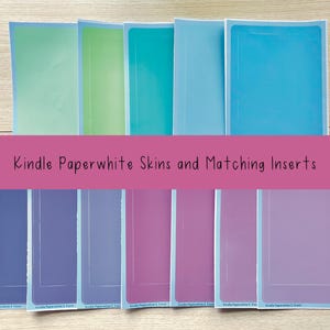 Kindle Skin with Matching Kindle Insert, Kindle Skin Decal, Kindle Skin Paperwhite, Kindle Skins, Kindle Inserts, Kindle Skins Decals