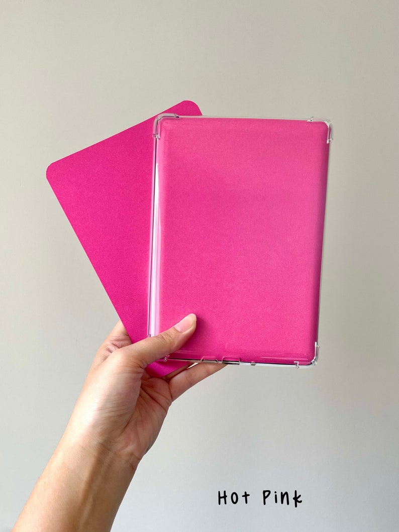 Pink Kindle Case Insert for All Models, Custom Kindle Inserts for Clear Case, Card Stock Kindle Paperwhite Scribe Decor, Book Accessories