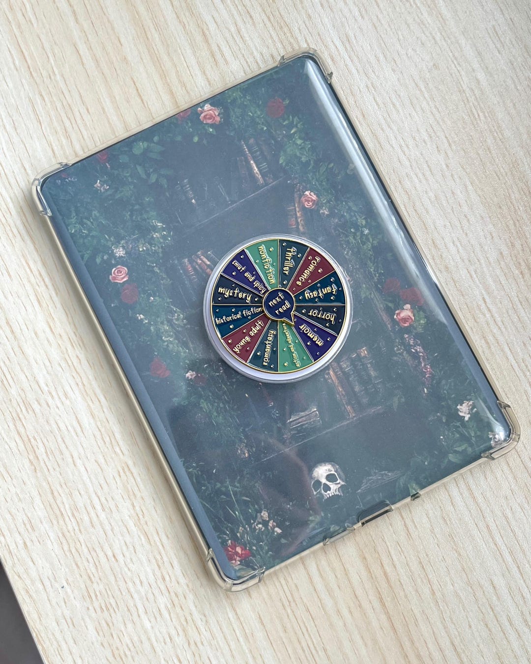 Reader Roulette Cards Dark Academia Book Genre Kindle Grip, Kindle Holder, Spinner Roulette ...