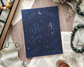 Diario de lectura, Diario de libros, Diario de reseñas, Libro de diario de lectura, Accesorios para libros, Diario de reseñas de libros, Diario para amantes de los libros, Bitácora de libros