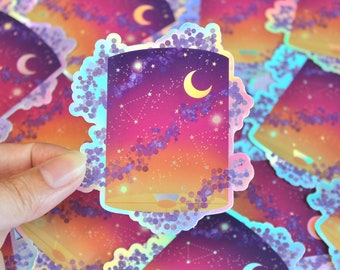 Lantern Stickers, Lantern Moon, Lantern Lamp Shade, Lantern Lights, Cute Stickers Kawaii, Holographic Stickers, Holographic Sticker