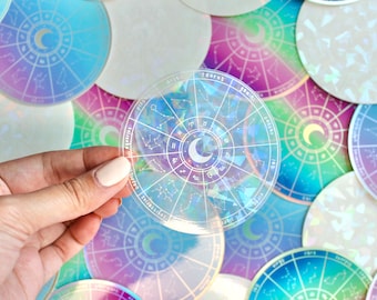 Zodiac Sun Catcher Sticker, Zodiac Sun Catcher, Rainbow Window Sticker, Rainbow Sun Catcher, Sun Catcher Decal, Sun Catcher Sticker