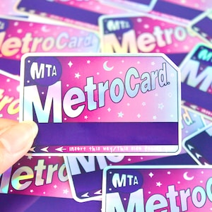 Metrocard Kunst, New York Aufkleber, New York City Geschenke, New York City Ticket, New York City Aufkleber, NYC Aufkleber, Halloween Geschenke