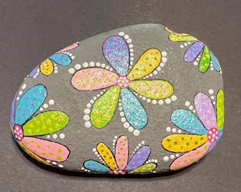 Pastel Polka Dot Flowery Rock