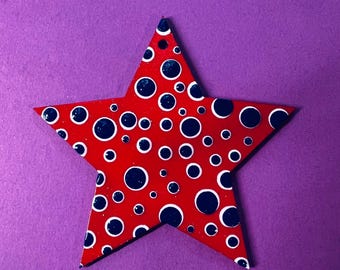 Dot Art Wooden Stars