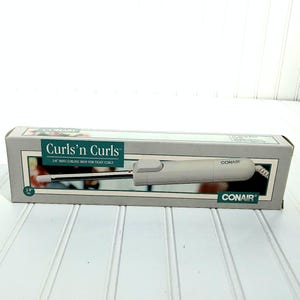 Vintage Conair Mini Curling Iron: Curls 'n Curls, 1991 NOS