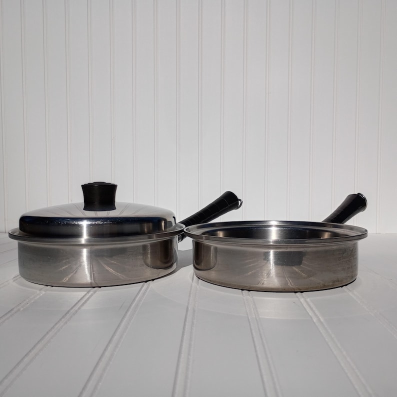 Range Craft Cookware Vintage Lustre Craft 9 Pc Cookware Set Multi-ply Stainless Steel ...