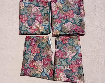 Vintage Henry Ford Greenfield Village Quilt Fabric Cotton Museum Floral Remnants