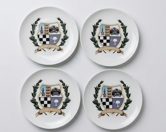 Coastal Crests Ceramic Plates Charleston SC Crest Logo 7.5" Set of 4 Decorative