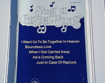 SING A GOSPEL SONG Songbook Vol 3 Daywind 1987 Southern Gospel Vintage
