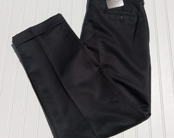 SAVANE Silkworks Pants Mens 36 x 32 Navy Blue Synatural Pleated Cuffed Easy Care Classic Fit Khaki Dress Trousers Slacks NWT