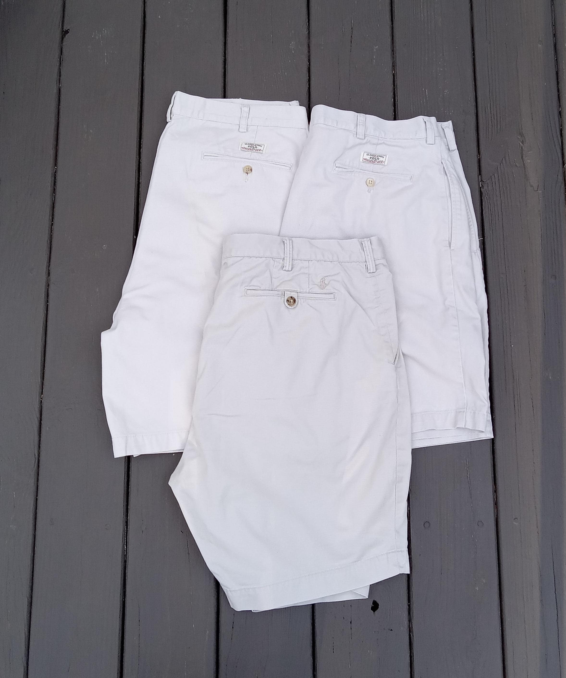 Mens POLO RALPH LAUREN Khaki Shorts 40 Beige Chinos Classic Tyler Short 2 Pleated 1 Flat Front Summer