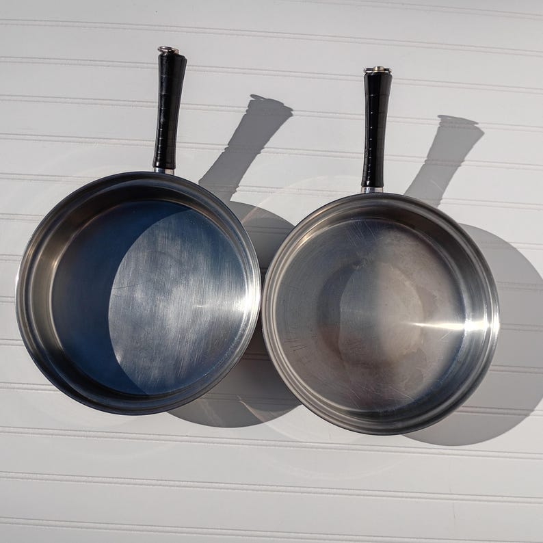 Range Craft Cookware Vintage Lustre Craft 9 Pc Cookware Set Multi-ply Stainless Steel ...