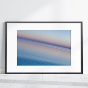 5 Print Options in One, &quot;Smooth Waters&quot; Water Abstract, Sunset Lake Michigan, Printable Modern Art, Print Set, Vertical and Horizontal