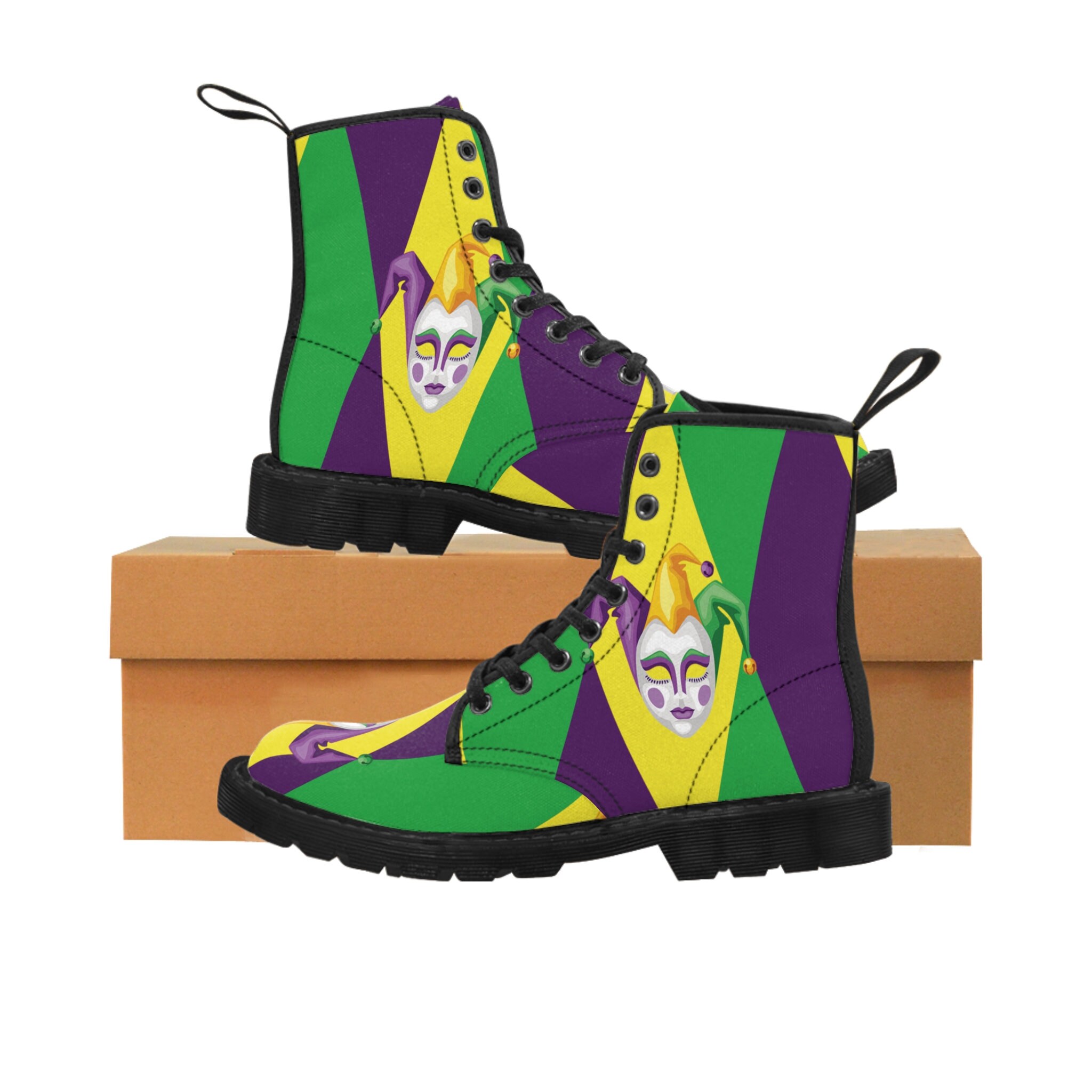 mardi gras shirt with boots