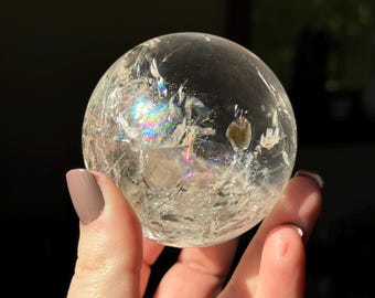 High Clarity Quartz Crystal Sphere