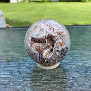 Druzy Crazy Lace Agate Sphere