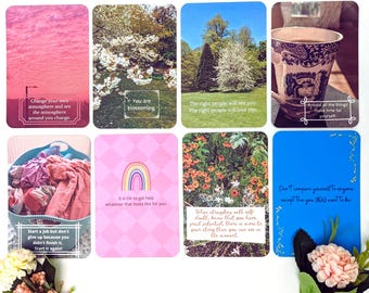 Uppmuntrande fotokort - Daglig uppmuntran för positivitet, mindfulness och egenvård