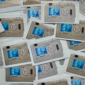 Kyocera Finecam S3 Glossy Non-Waterproof & Glossy Waterproof Clear Overlay Sticker 2.257&quot; x 1.455&quot;