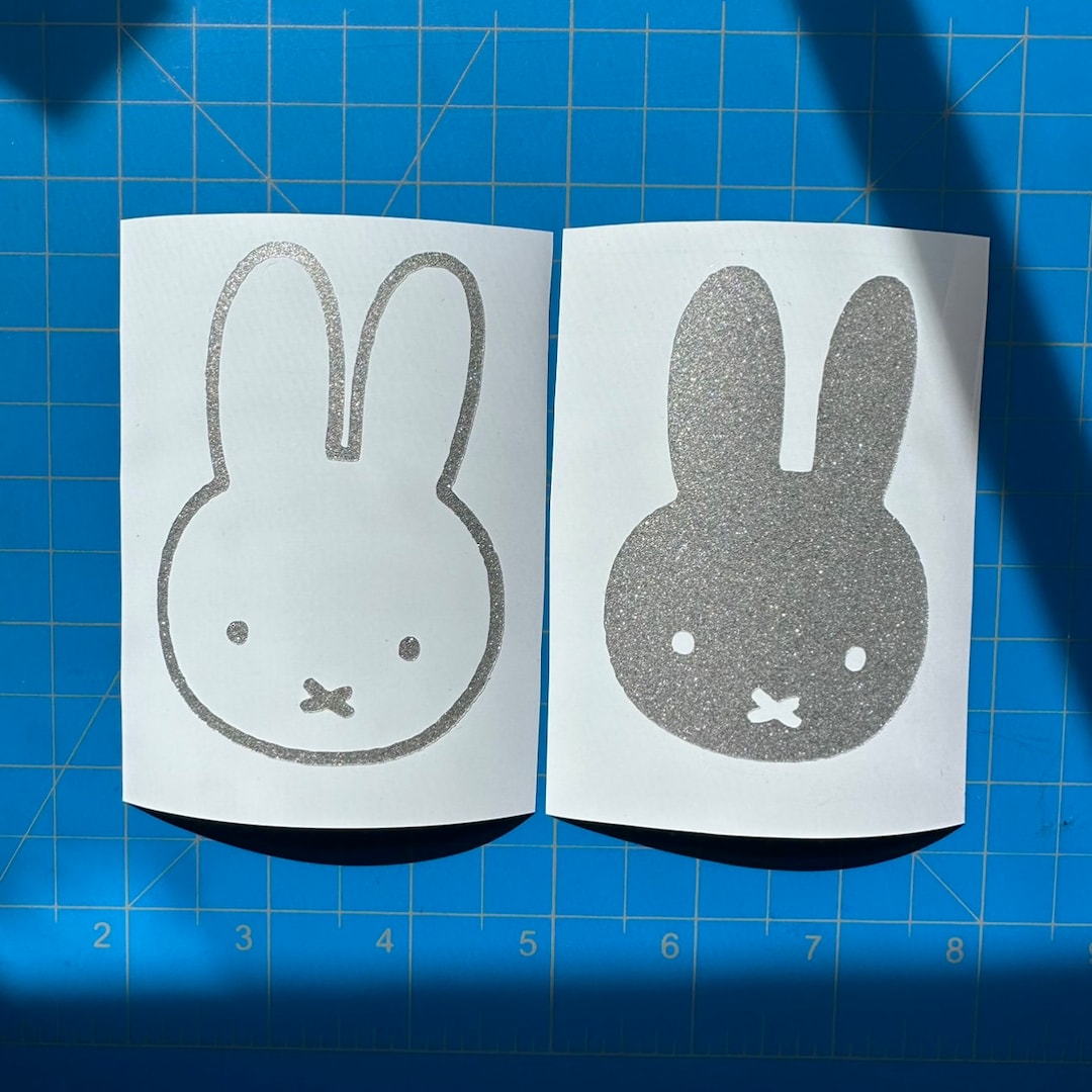 Rabbit Vinyl Decal Sticker W/ Transfer Tape: Abt 2.37
