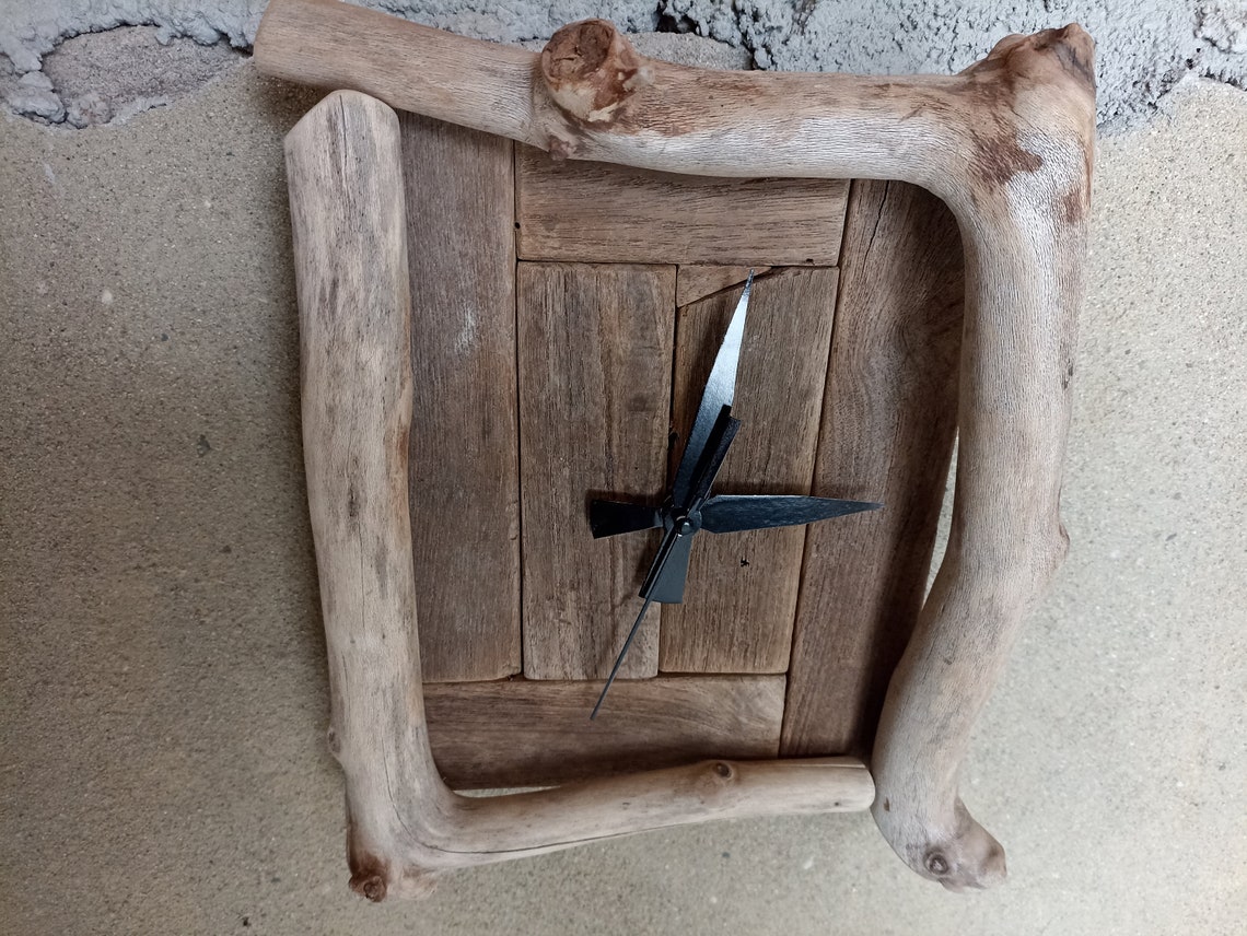 Handmade Driftwood Wall Clock. From the Sea of Troy Full of Etsy