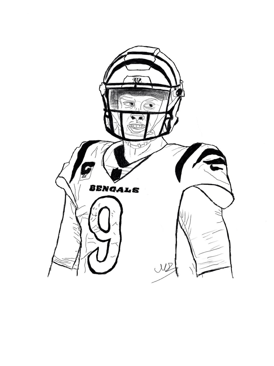Joe Burrow Digital Print - Etsy