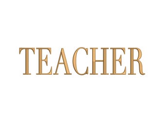 Teacher Embroidery Design, Back To School, 6 Sizes, Instant Download