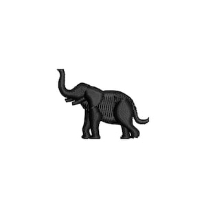 Elephant Embroidery Design Mini Elephant MAchine Embroidery Pattern