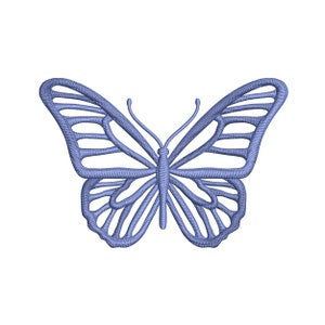 Butterfly Embroidery Design, Silhouette Outline Butterfly Machine Embroidery File, Mini Butterfly Embroidery Pattern