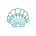 Seashell Outline Embroidery Design Sea Shell Machine Embroidery Pattern Sea Shell Silhouette Machine Embroidery 6 Sizes product logo