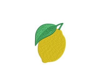Mini Lemon Embroidery Design, Summer Fruit Machine File,10 Sizes, Instant Download