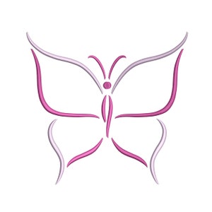Butterfly Embroidery Design Butterfly Outline Silhouette Machine Embroidery Instant Download 8 Sizes