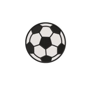May include: Black and white soccer ball with a stitched design.