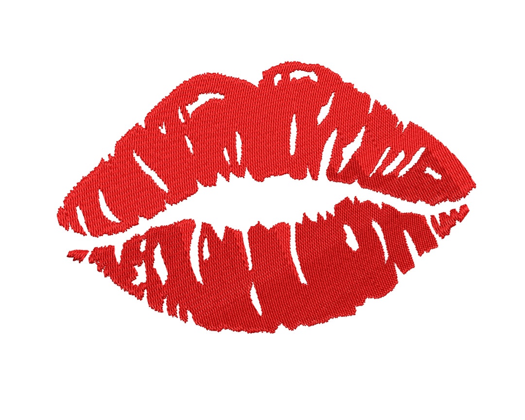 Woman Mouth Embroidery Design Kiss Mouth Machine Embroidery Pattern 4 ...