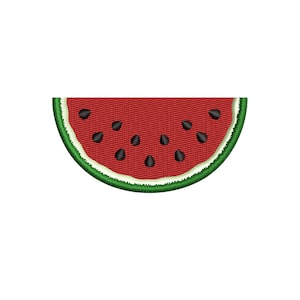 Watermelon Embroidery Design Mini Watermelon Machine Embroidery Design, Summer Design, 4 Sizes