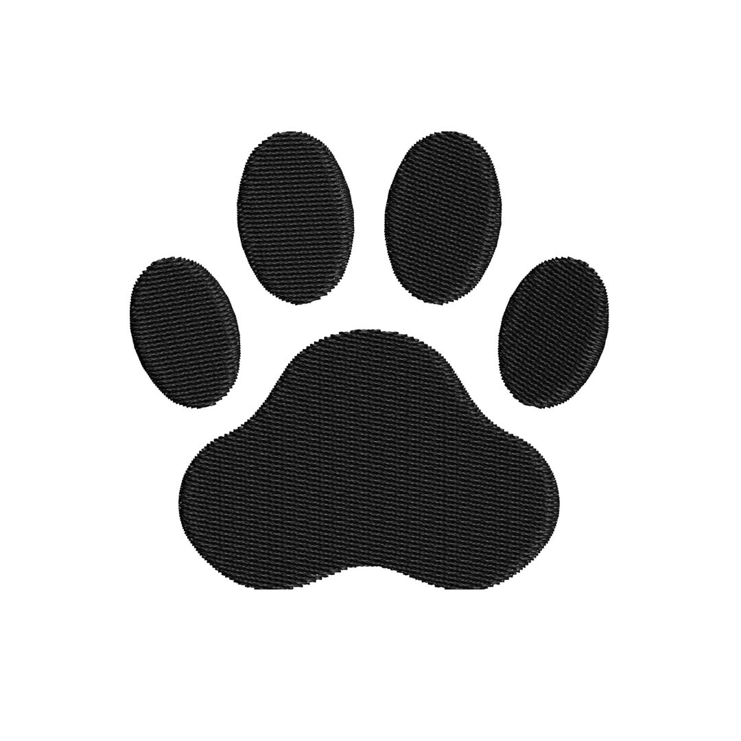 Dog Paw Print Embroidery Design Dog Paw Print Fill Stitch Paw Dog