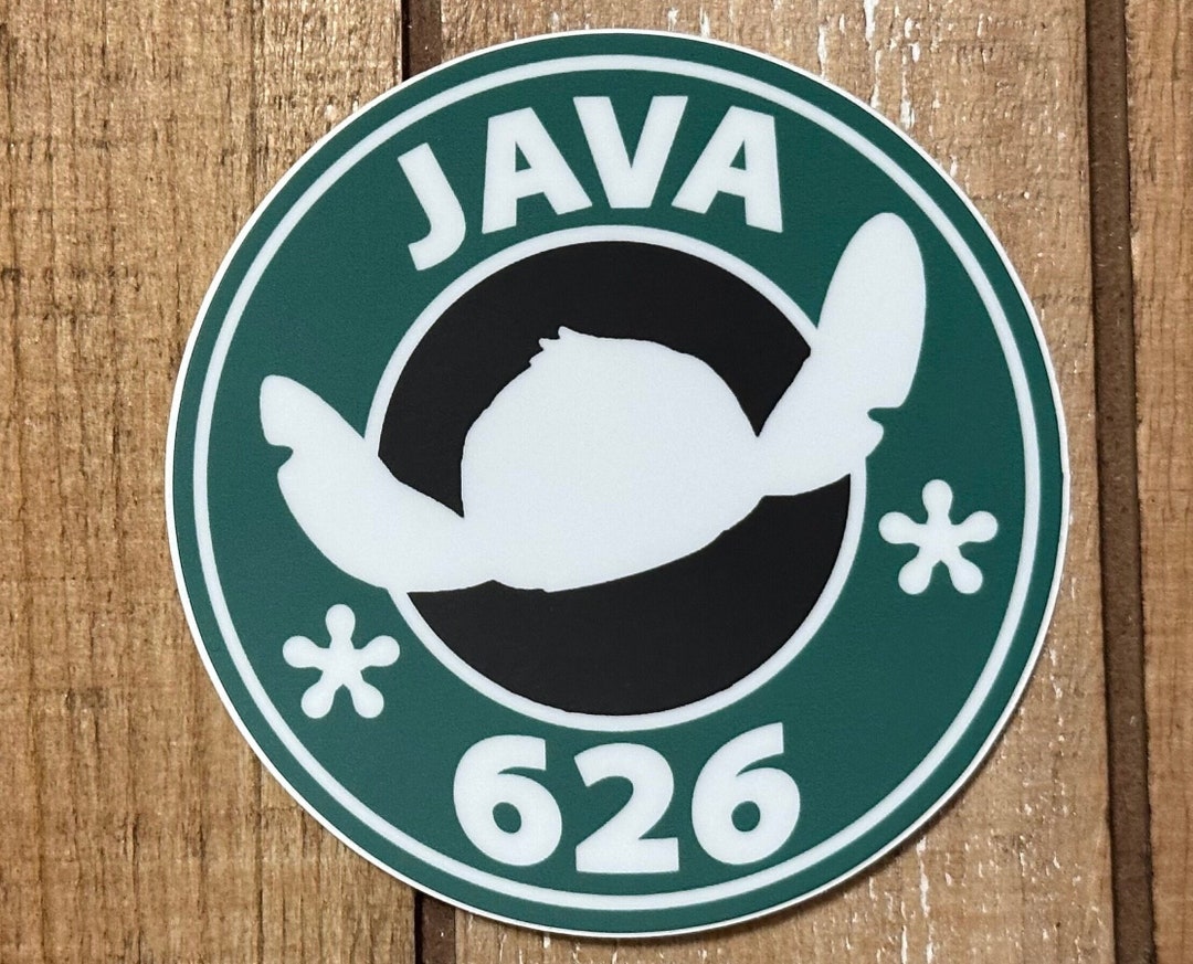 Java 626 Stitch Vinyl Sticker: Weatherproof, Waterproof - Etsy