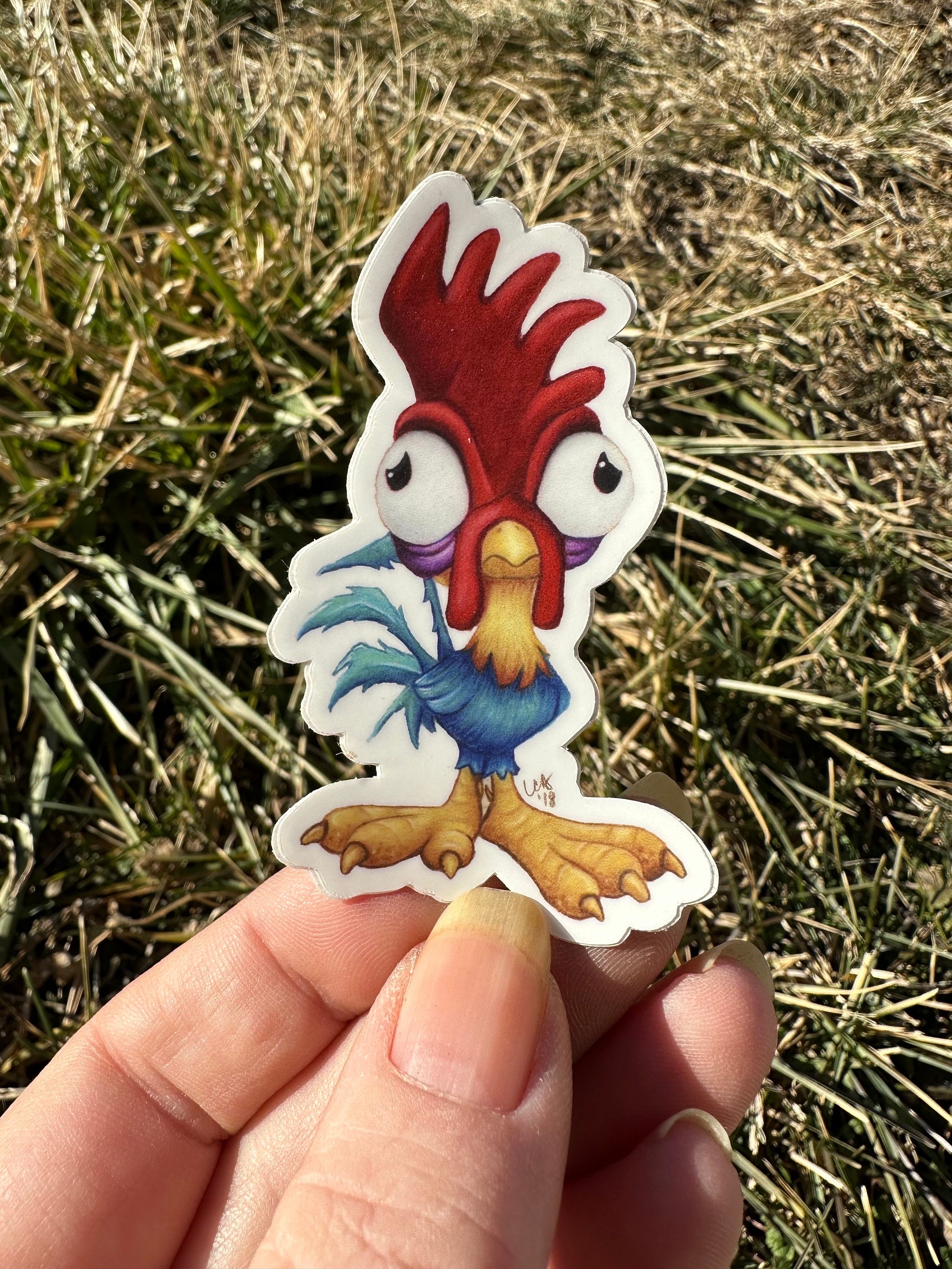 Chicken Drawing Sticker Baby Chicken Vinyl Sticker: Hand-drawn Art, Weatherproof - Etsy