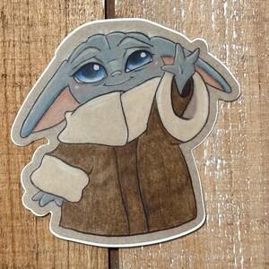 The Child Inspired Vinyl Sticker,  Colored Pencil Art