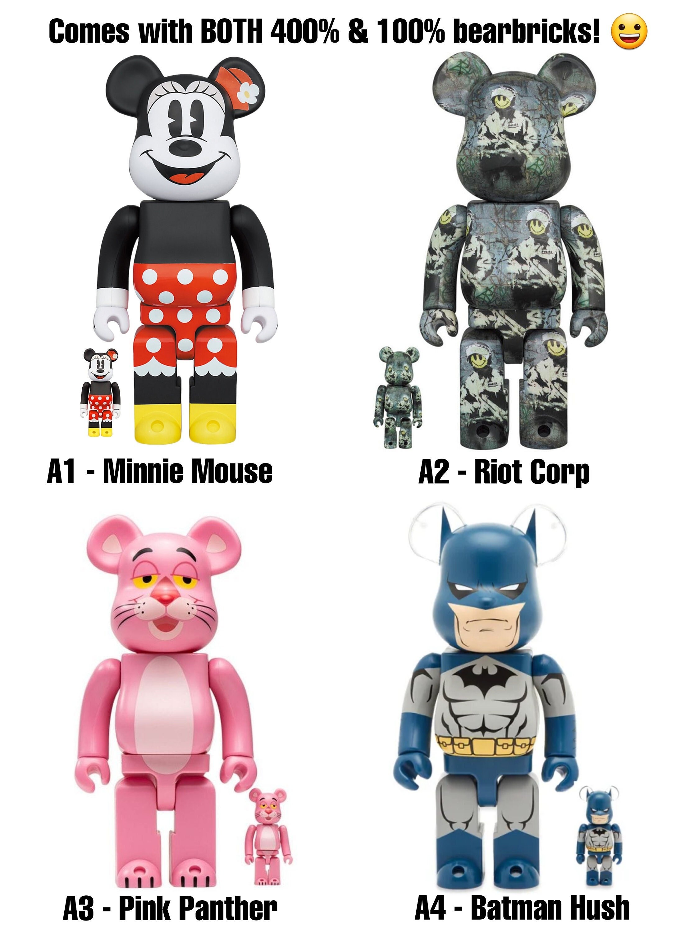 Bearbrick 100 400 - Etsy