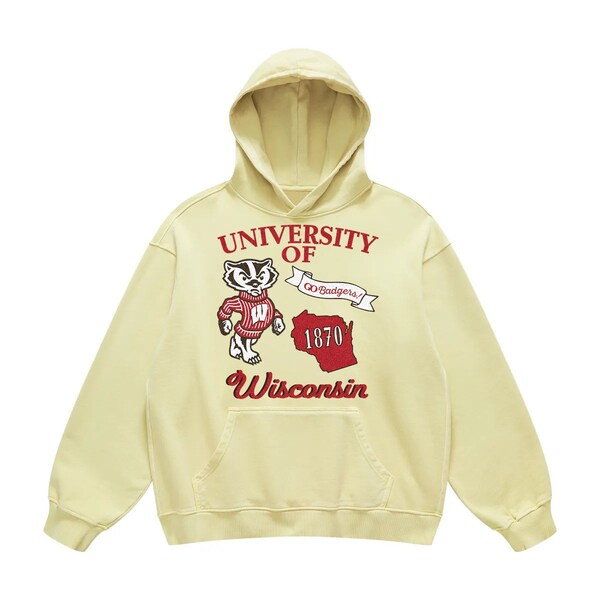 Hoodie im Retro-Stil der Universität von Wisconsin