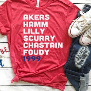 US Women's Soccer Team 1999 US Women's Soccer Team Adult and Youth Unisex T-Shirt World Cup Tee OG Women Soccer
