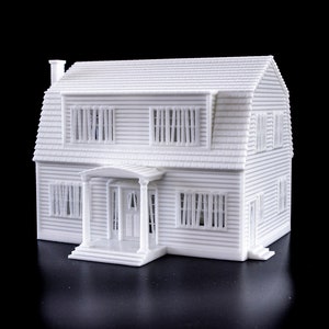 Freddy Krueger Haunted House 3d printed model - paintable architectural miniature building