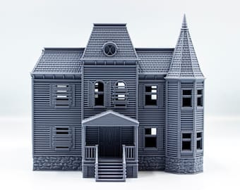 Neibolt Haunted House 3d printed building model - paintable architectural miniature