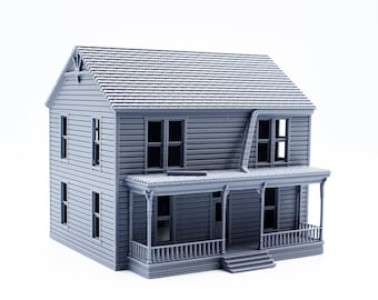 Michael Myers Halloween House 3d printed building model - paintable architectural miniature