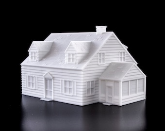 Family Guy Griffins House 3D-geprint model - overschilderbaar architectonisch miniatuur