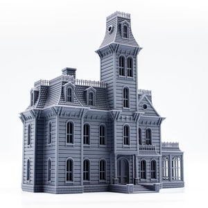 Addams Family House 3d printed building model - paintable architectural miniature