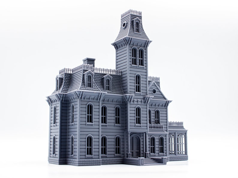 Addams Family House 3d printed building model paintable architectural miniature image 3